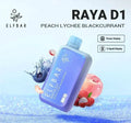 ELF BAR RAYA D1 – Peach Lychee Blackcurrant - Vape.org.in