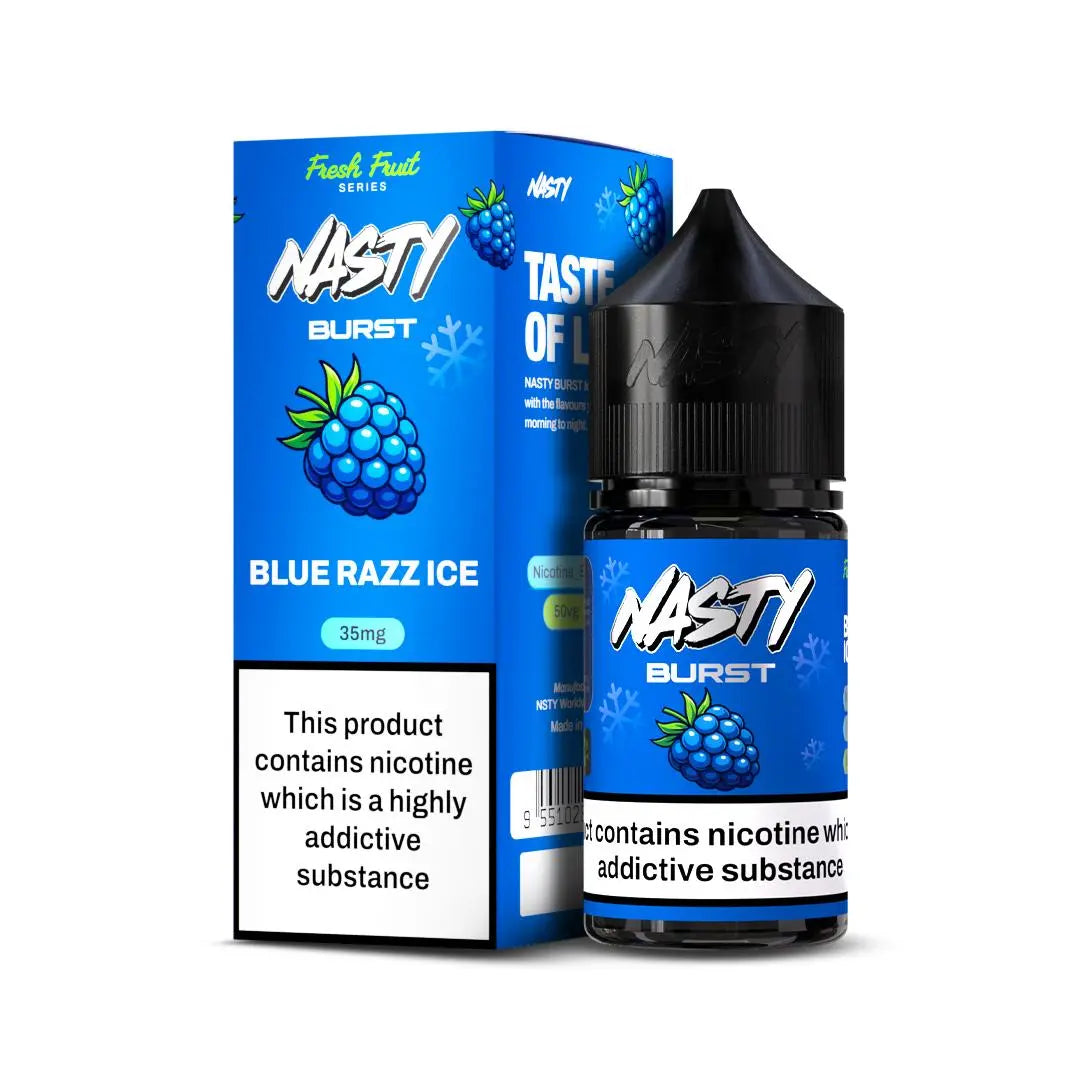 Nasty Burst Nic Salts – Blue Razz ice - Vape.org.in