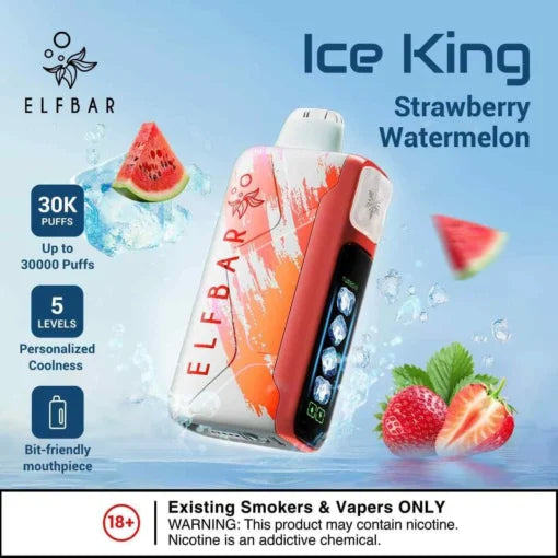 Elf Bar Ice King – Strawberry Watermelon – 30K - Vape.org.in