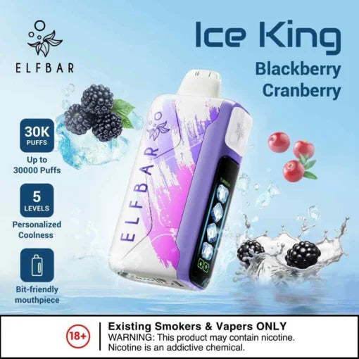 Elf Bar Ice King – Blackberry Cranberry – 30K - Vape.org.in