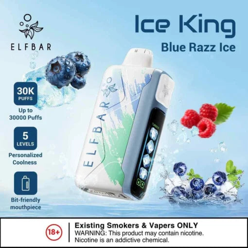 Elf Bar Ice King – Blue Razz Ice – 30K - Vape.org.in