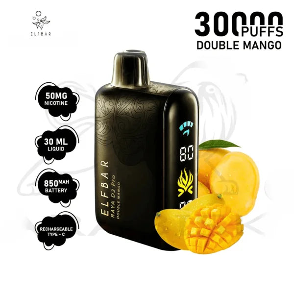 Elf bar Raya d3 pro -30k Double mango - Vape.org.in