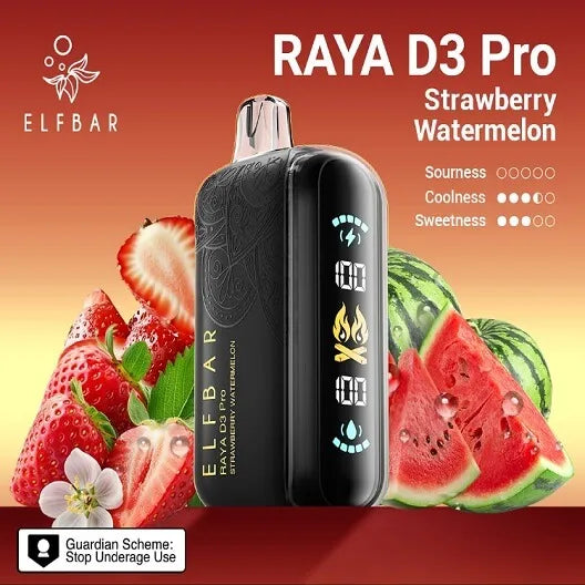 Elf Bar Raya D3 Pro – Strawberry Watermelon - Vape.org.in