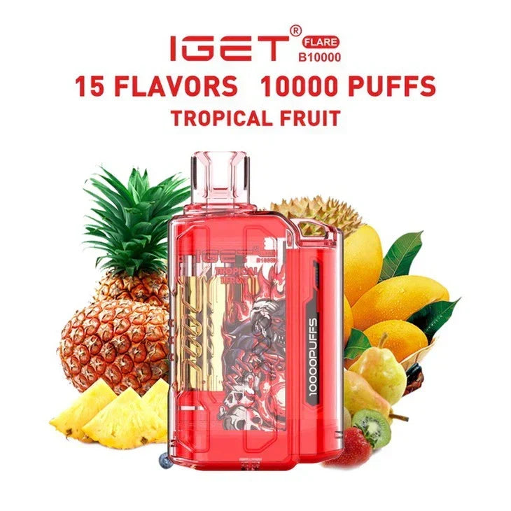 IGET FLARE B10000 – Tropical Fruit - Vape.org.in