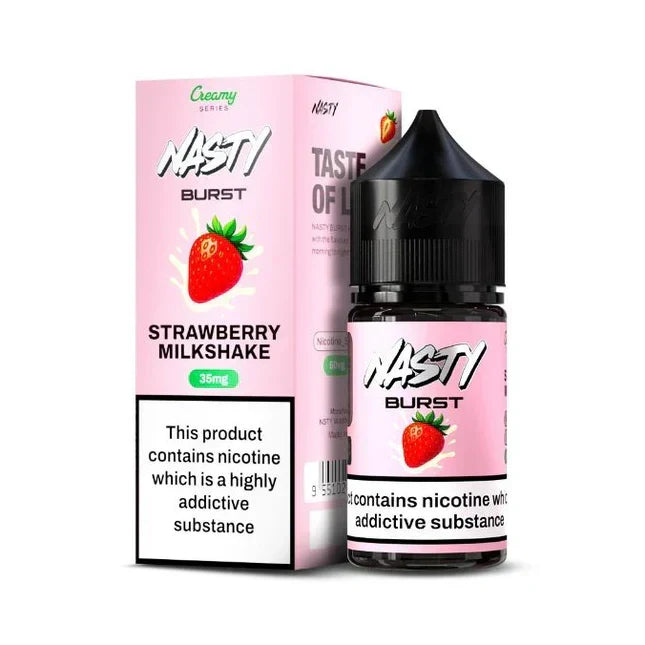Nasty Burst Nic salts – Strawberry Milkshake - Vape.org.in