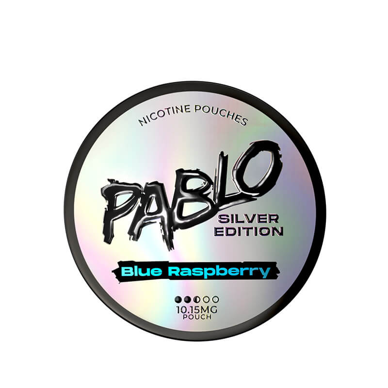 Pablo Silver Nicotine Pouches - Blue Raspberry - 10mg