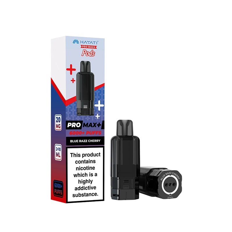 Hayati Pro Max Plus Blue Razz Cherry Prefilled Pod + Refill