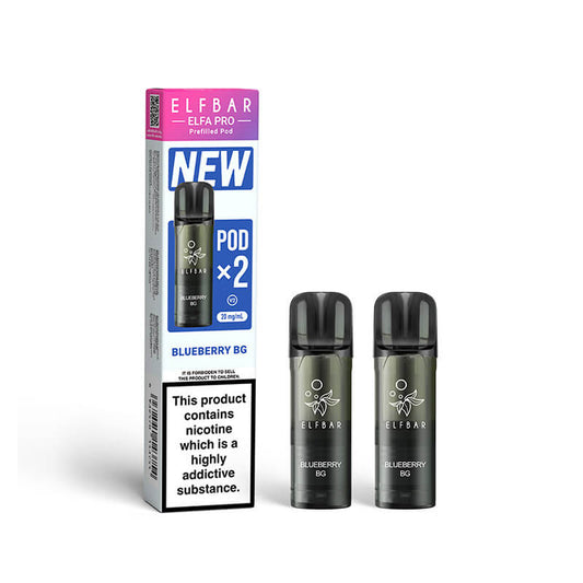 Elf Bar Elfa Pro Blueberry BG Prefilled Pod 20mg - 2 Pack