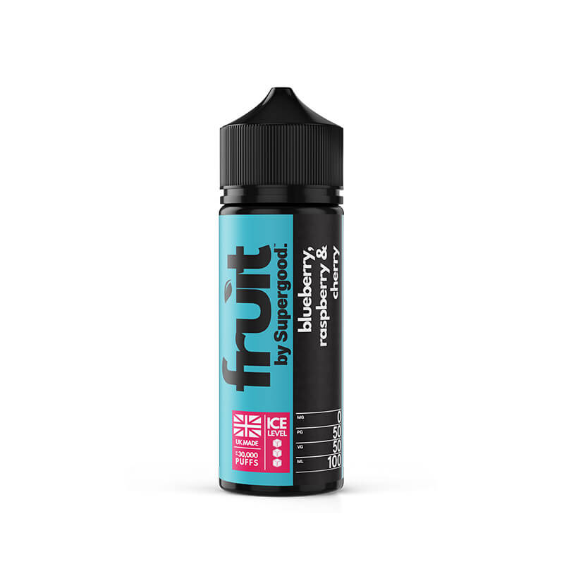 Fruit By Supergood Blueberry Raspberry & Cherry 100ml Shortfill E-Liquid
