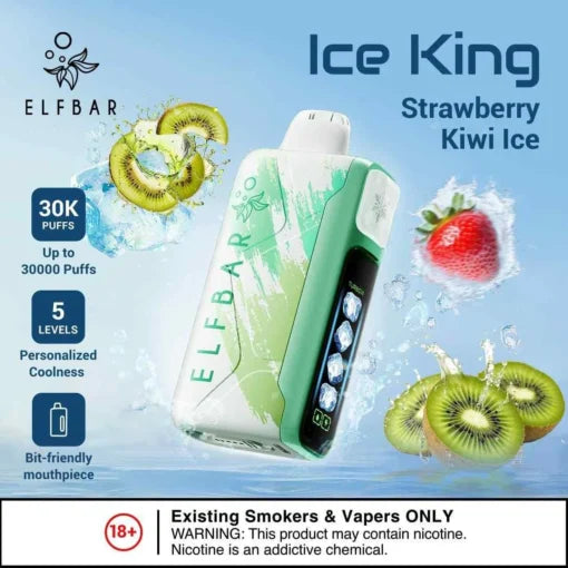 Elf Bar Ice King – Strawberry Kiwi Ice – 30K - Vape.org.in