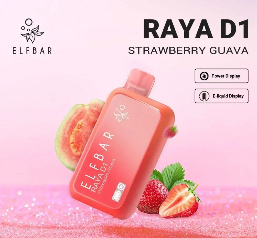 ELF BAR RAYA D1 – Strawberry Guava - Vape.org.in