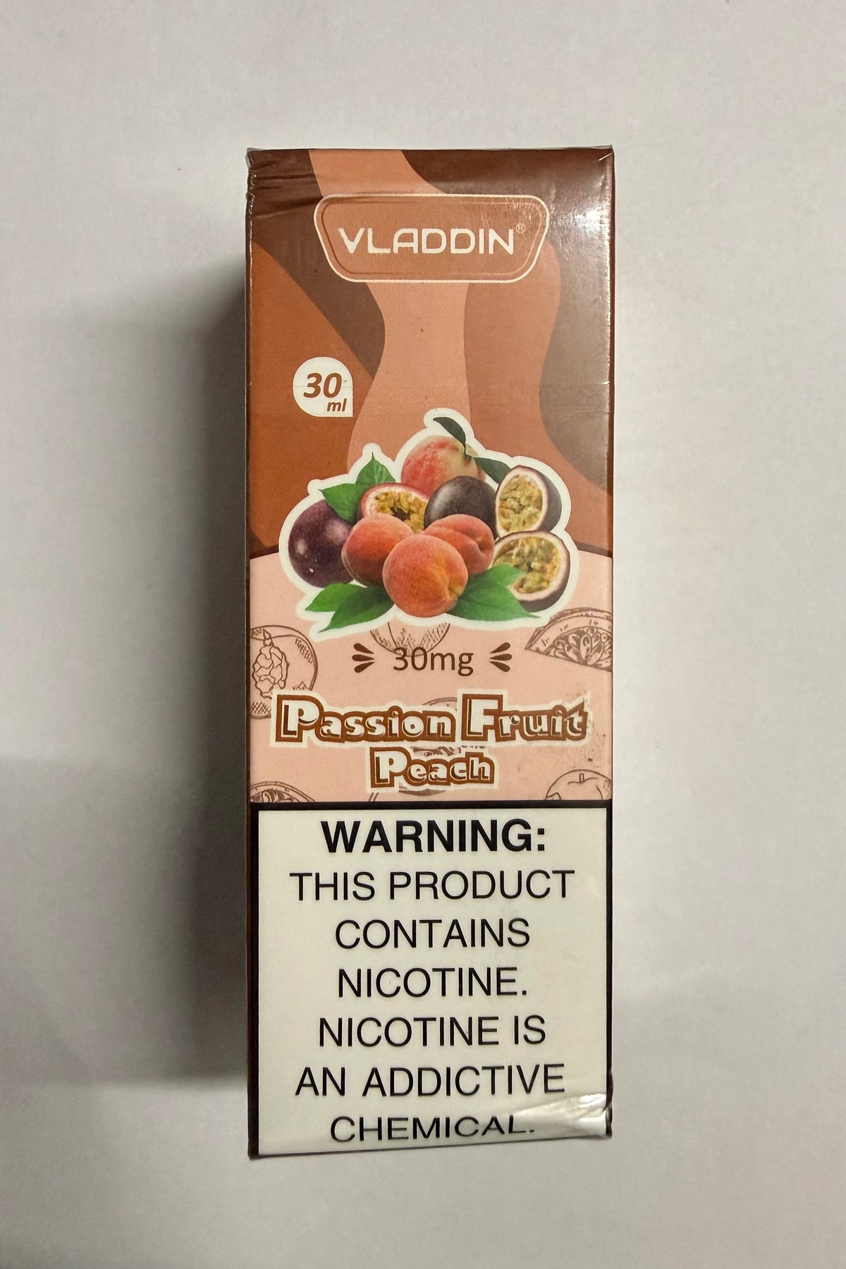 Vladdin Passion Fruit Peach Nic Salt 30ml (30mg/50mg) India