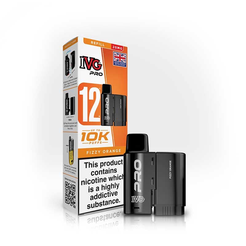IVG Pro 12 Fizzy Orange Prefilled Vape Pod + Refill