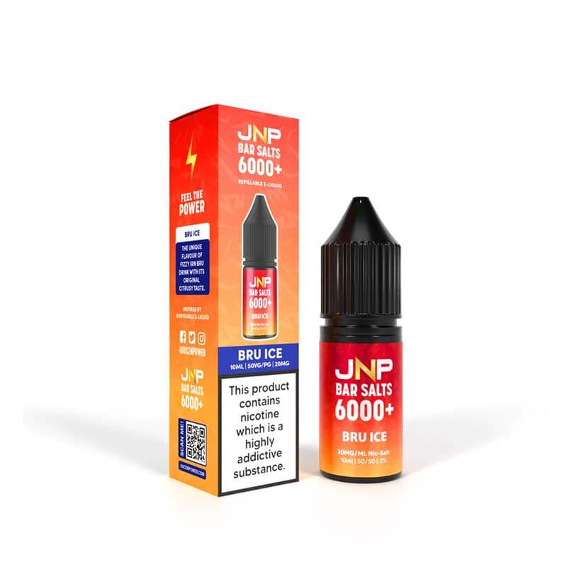 Juice N Power Bar Salts 6000+ Bru Ice 10ml E-Liquid