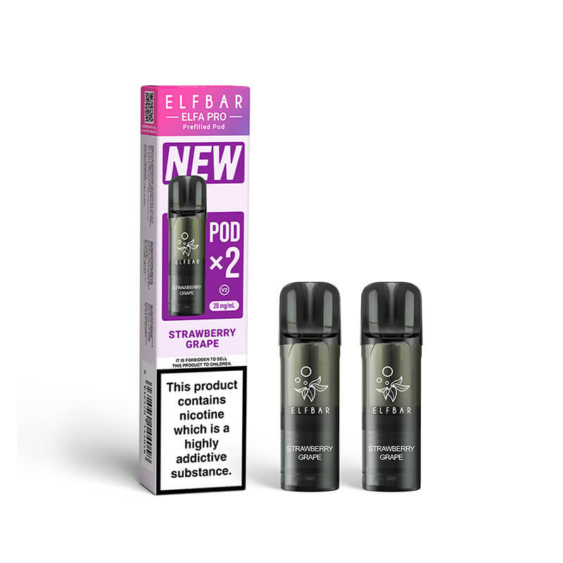 Elf Bar Elfa Pro Strawberry Grape Prefilled Pod 20mg - 2 Pack