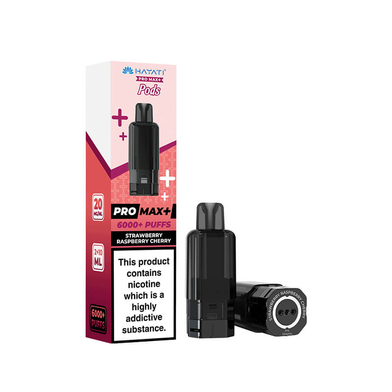Hayati Pro Max Plus Strawberry Raspberry Cherry Prefilled Pod + Refill
