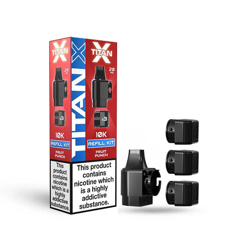 Titan X Fruit Punch Prefilled Pod + Refills