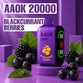 Aaok 20000 disposable vape - Blackcurrant Berries flavour