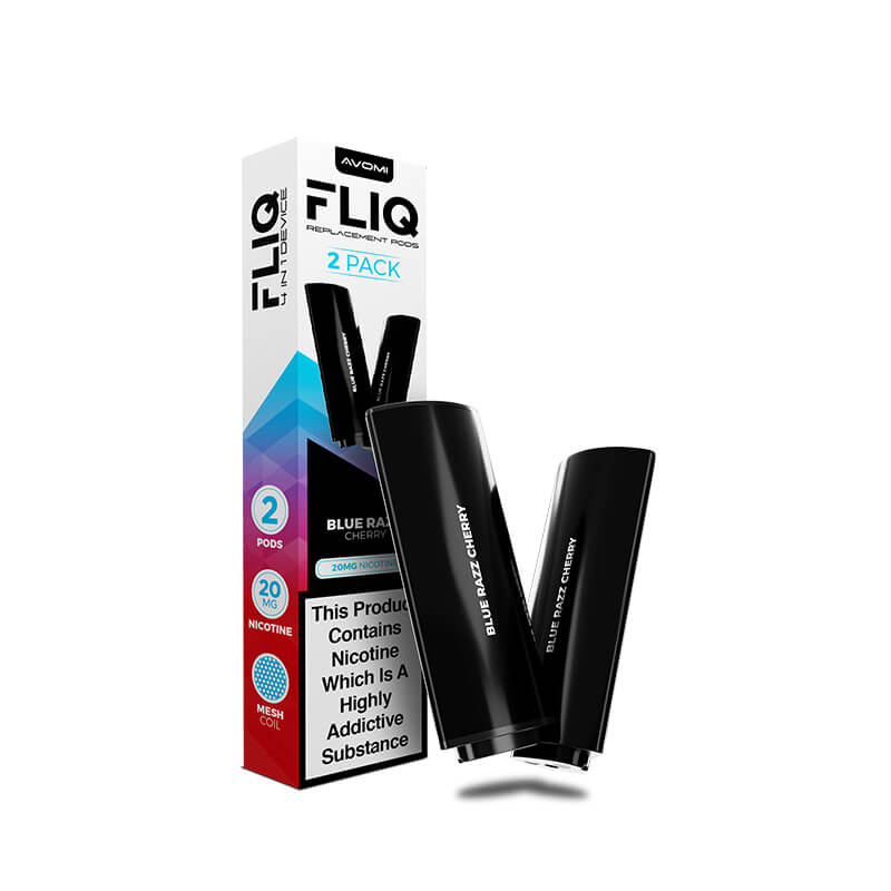Avomi FLIQ Prefilled Vape Pods - Blue Razz Cherry