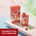 ELFBAR LOWIT 12000 disposable vape - Strawberry Sour Apple Bubble Gum flavour