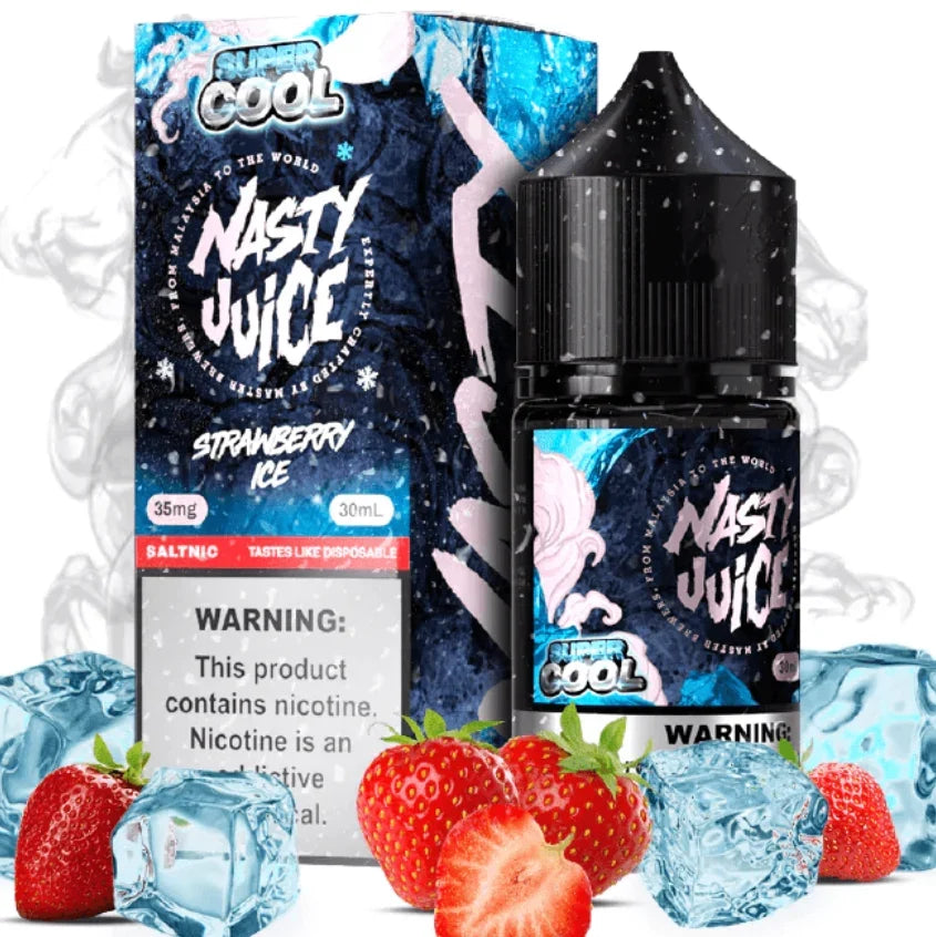 Nasty Super Cool Strawberry Ice Nic Salt 30ml (35mg/50mg) India