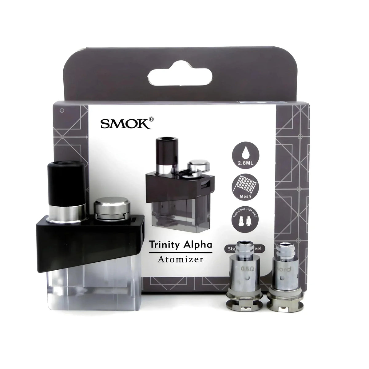 Smok Trinity Alpha Replacement Atomizer 2.8ml Black Transparent