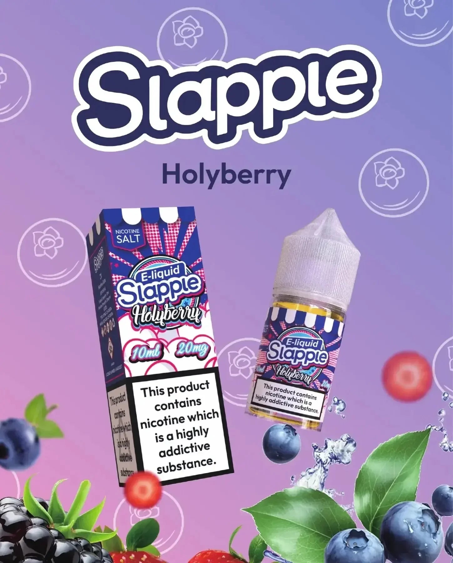 Holyberry - Slapple Nic Salt 30ML | 30MG, 50MG | Vape Mash India