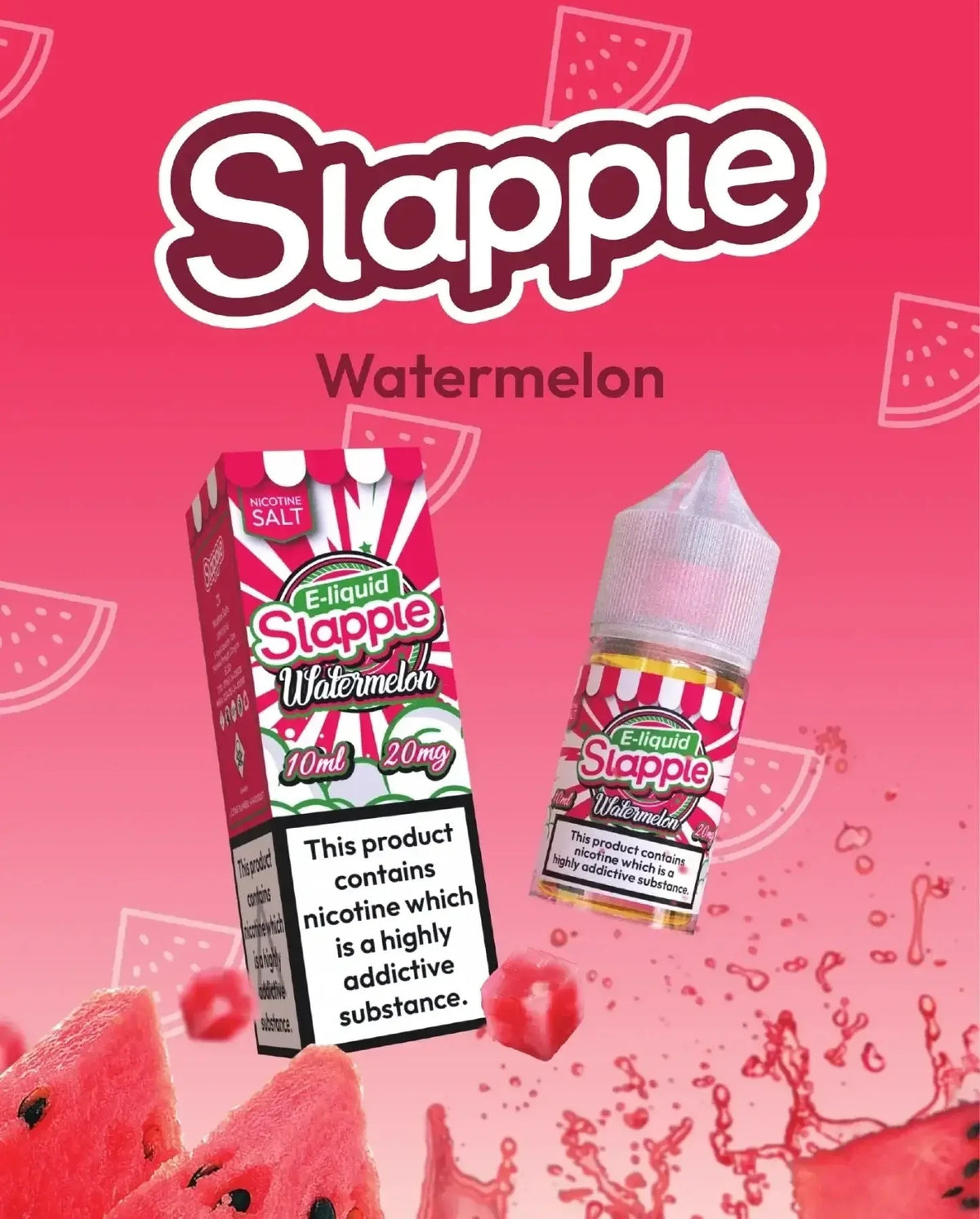Watermelon - Slapple Nic Salt 30ML | 30MG, 50MG | Vape Mash India